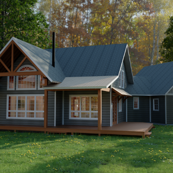 Hickory Lake 3d model
